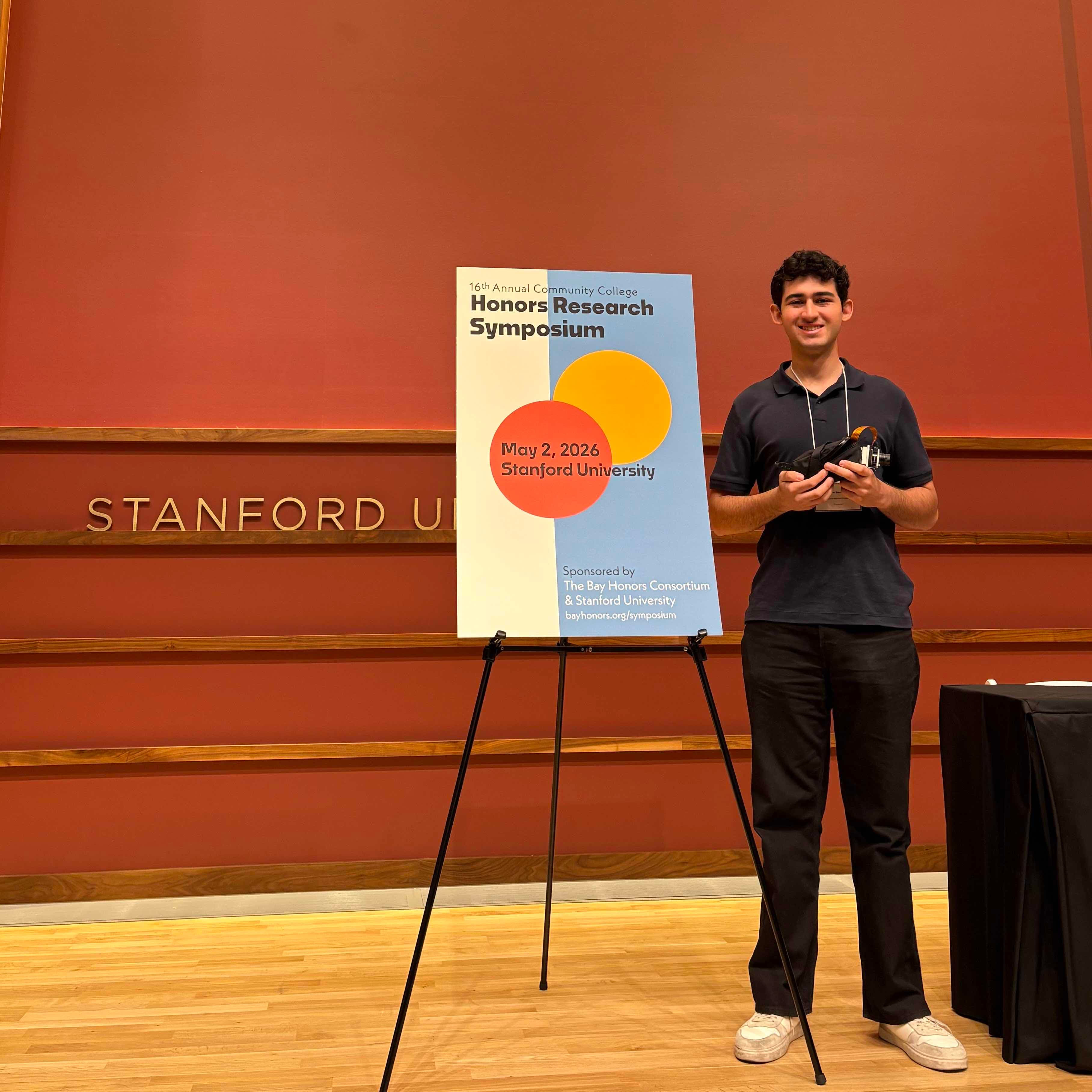Presenting at Stanford Bay Honors Symposium